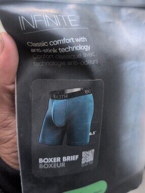 BN3TH Infinite Men’s Boxer Briefs 6.5" -Deep Water  Blue Size Small NWT